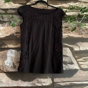 Ann Taylor - Small - Black Sleeveless Shirt